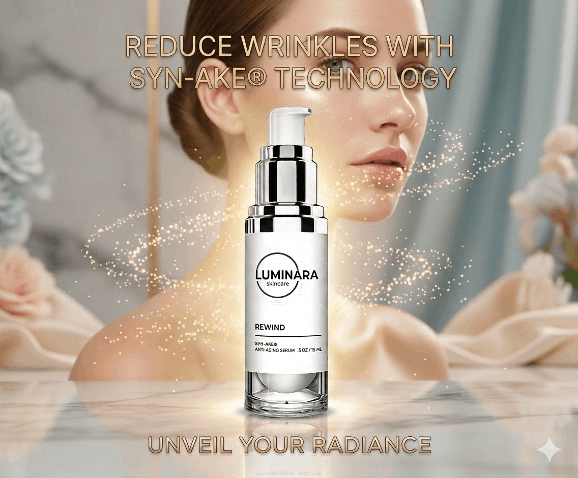 Luminara Skincare Rewind anti aging serum 2026 USA wrinkle firming hydration