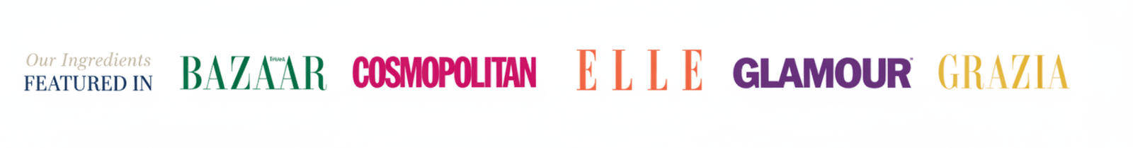 Luminara Skincare Rewind featured in Bazaar Cosmopolitan Elle Glamour Grazia magazines